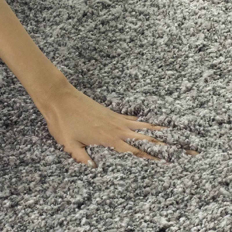 Silver Thick Shaggy Rug - California