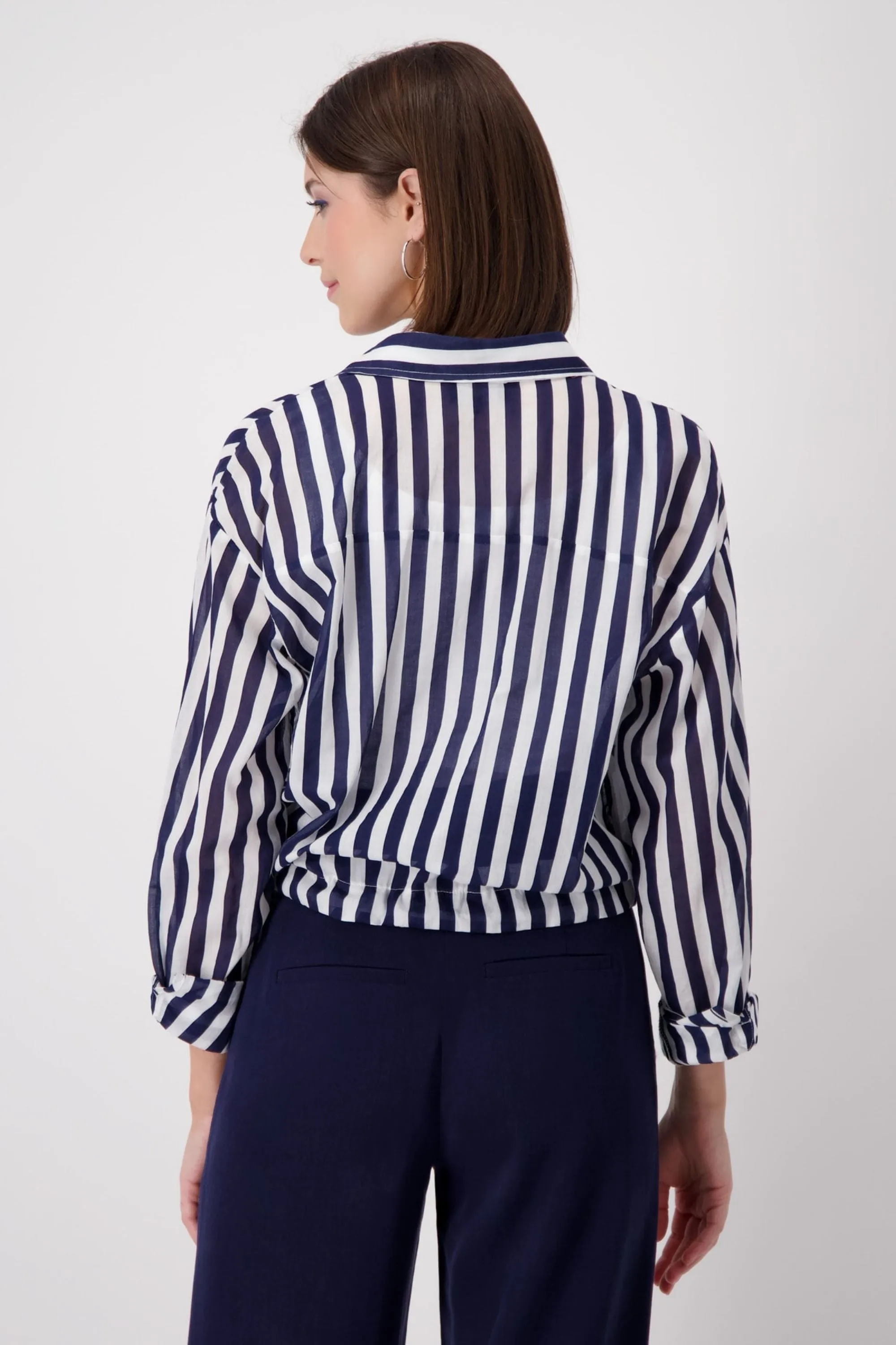 STRIPE BLOUSE - 408845MNR