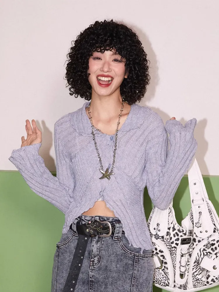 Tight wool knit cardigan【s0000007408】