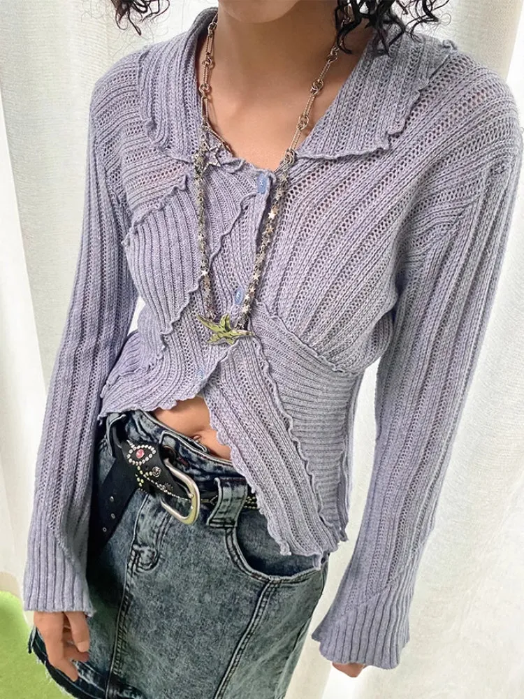 Tight wool knit cardigan【s0000007408】