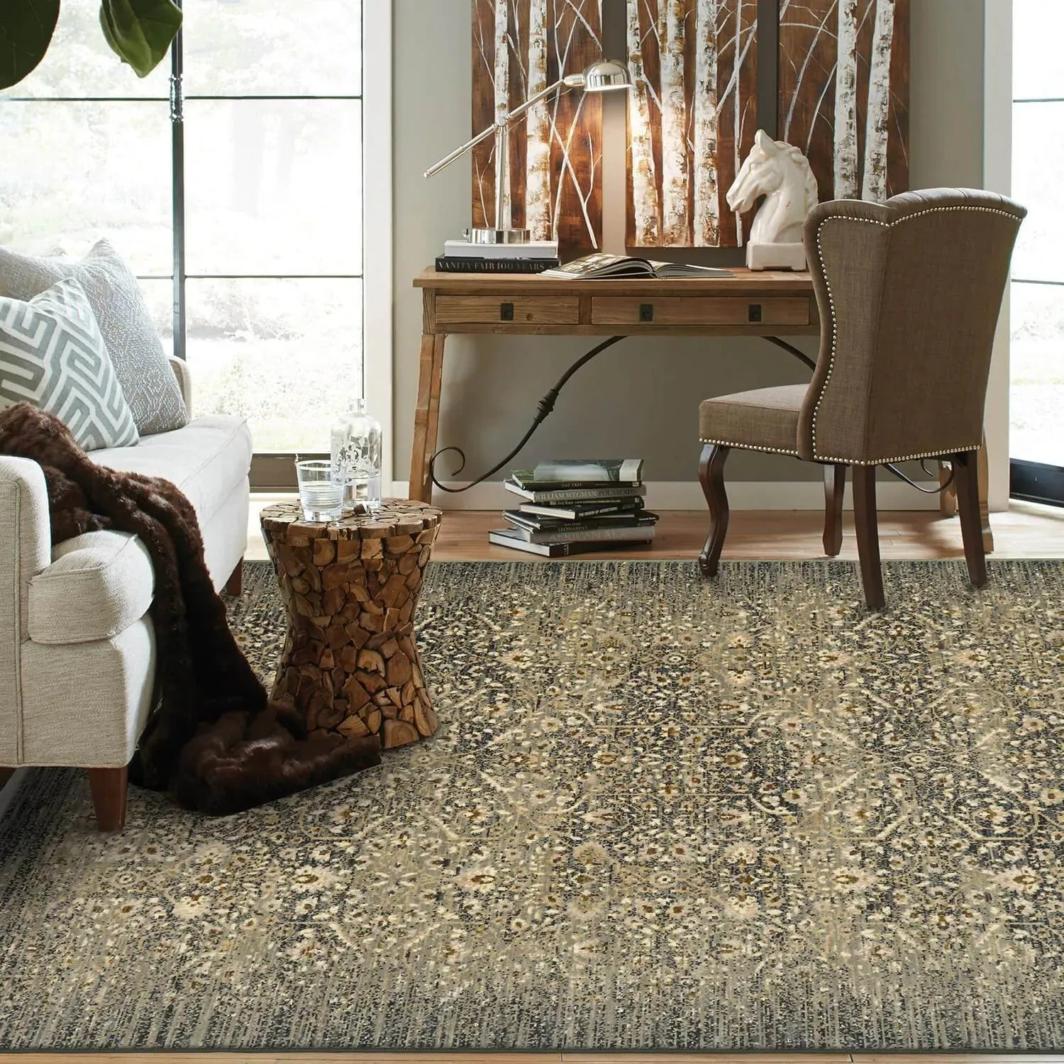 Titanium 39400 16006 Andeols Slate Rug