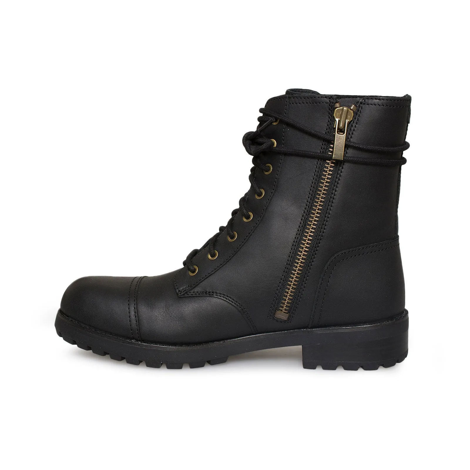Sure! Heres an optimized title for your e-commerce product:

UGG Kilmer Black Leather Waterproof Winter Ankle Boots for Women/Men

Feel free to adjust the gender-specific terms if the product is designed specifically for one gender.