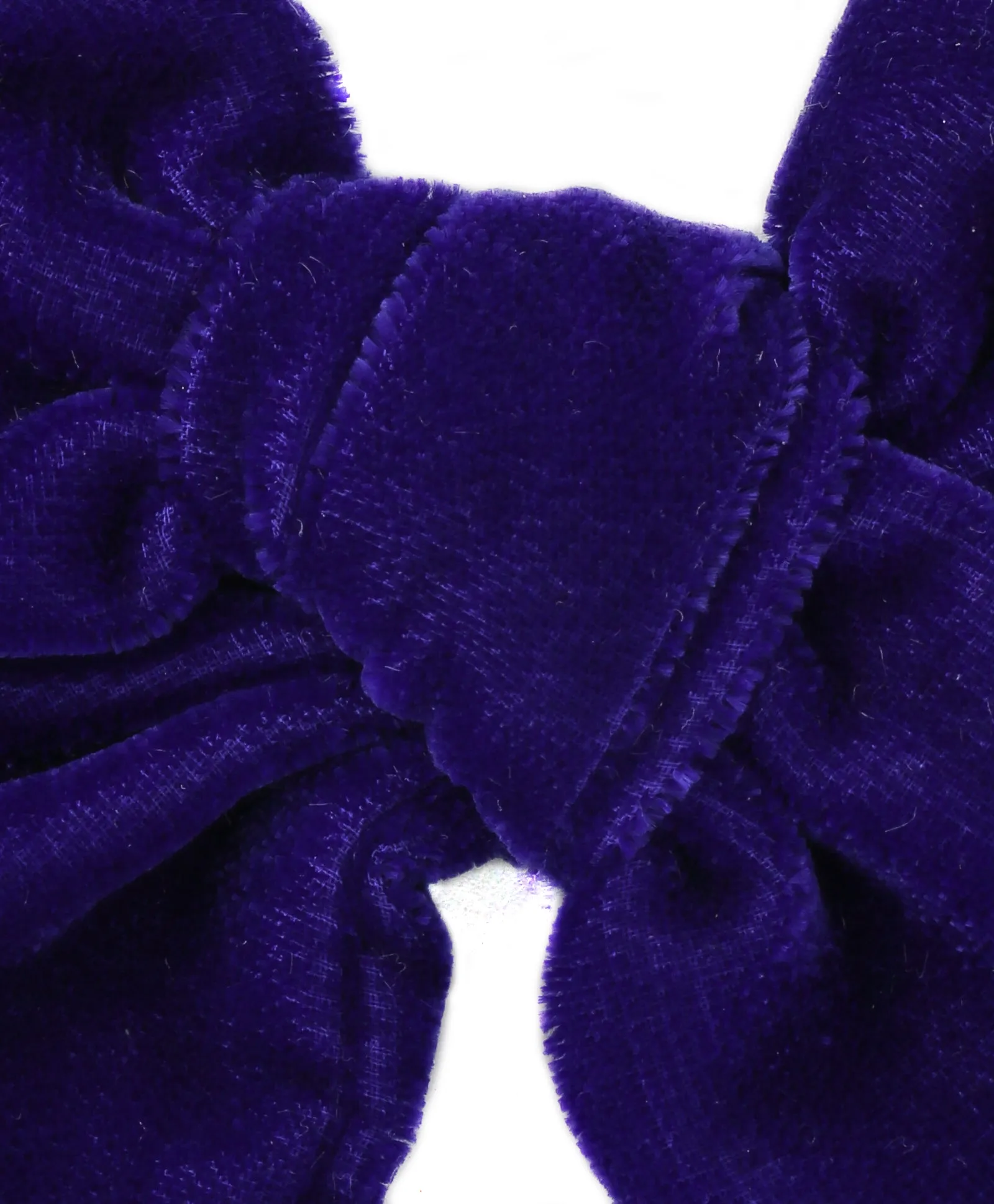 Velvet Knot Bow Headband - Dark Blue