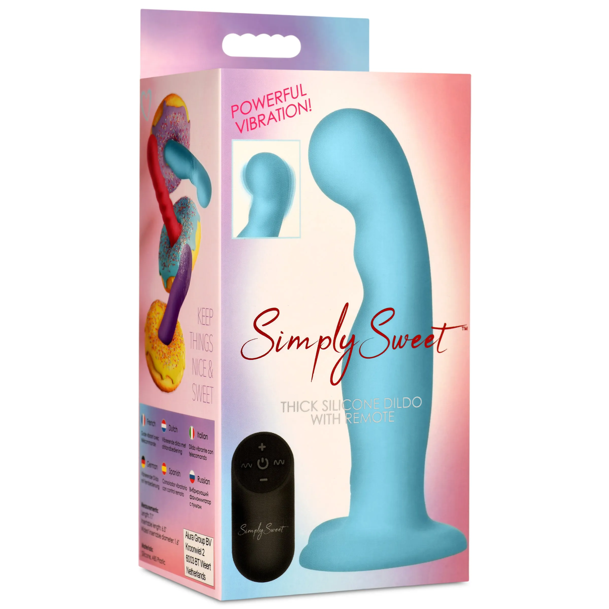 Powerful Vibrating Thick Silicone Dildo for Ultimate Pleasure