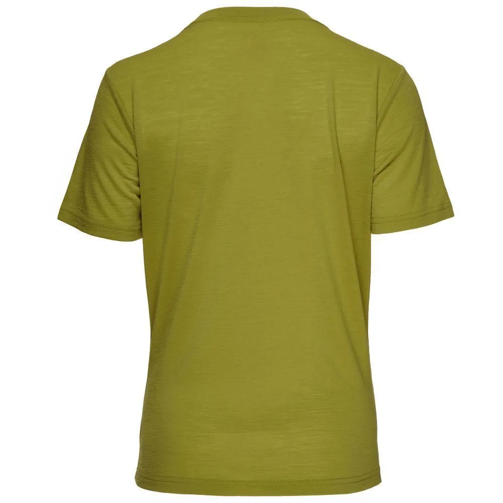 Womens Merino 150 Logo Tee (Lime)