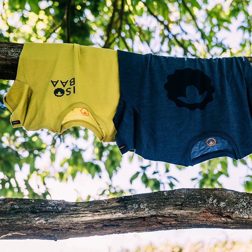 Womens Merino 150 Logo Tee (Lime)