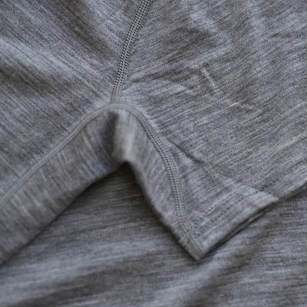 Womens Merino 150 Short Sleeve Crew (Charcoal)