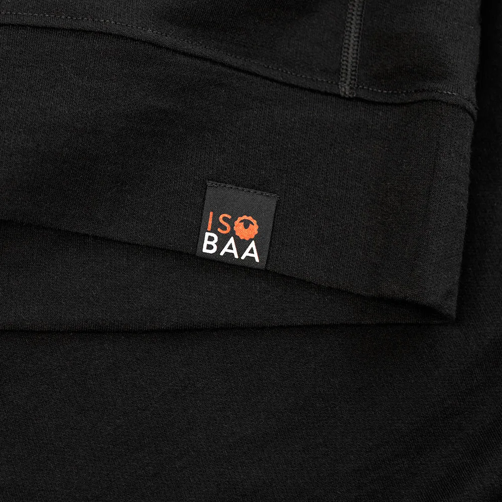 Womens Merino 260 Lounge Sweatshirt (Black)