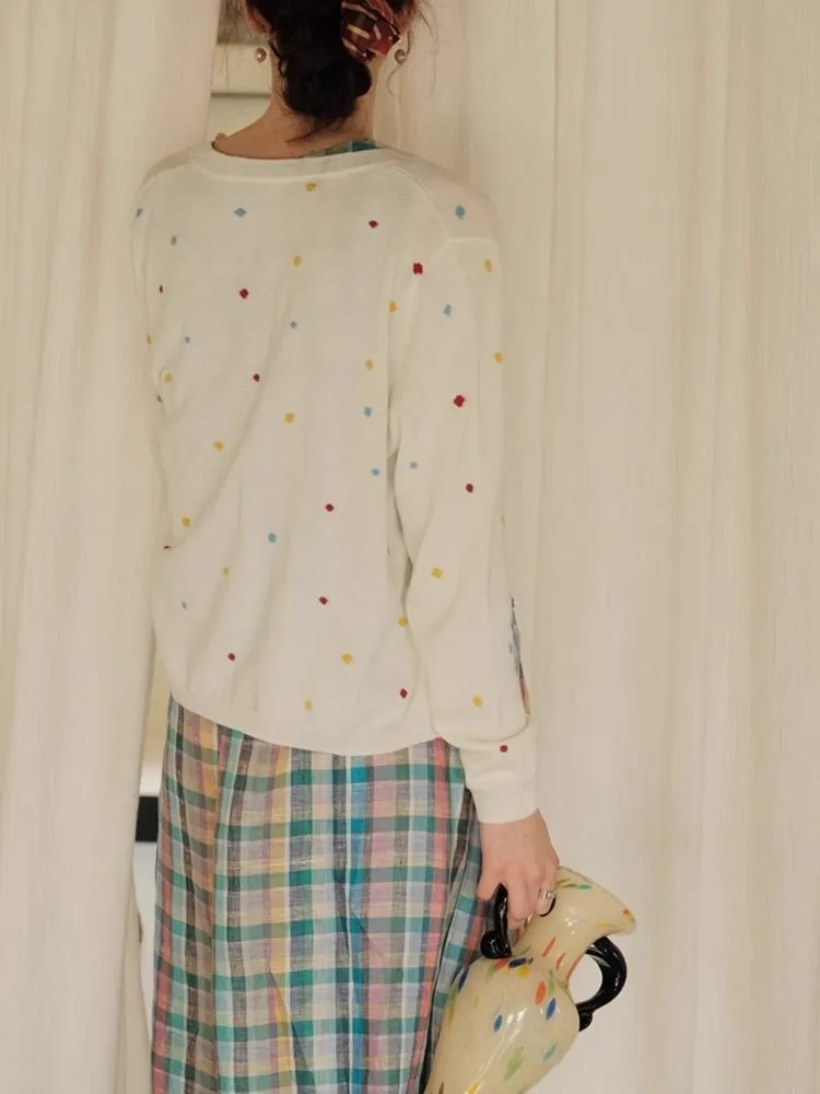 Wool Loose Beige Cardigan【s0000007494】